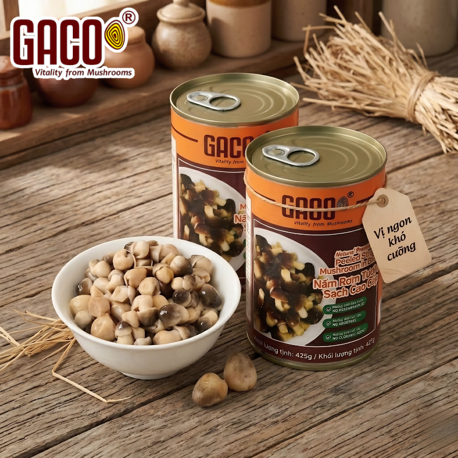 NẤM RƠM TƯƠI VÀ SẠCH CAO CẤP (LOẠI BÓC VỎ) - Ảnh 2
